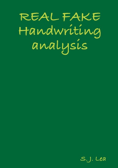 REAL FAKE Handwriting analysis