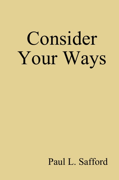 Consider Your Ways (Hardcover)