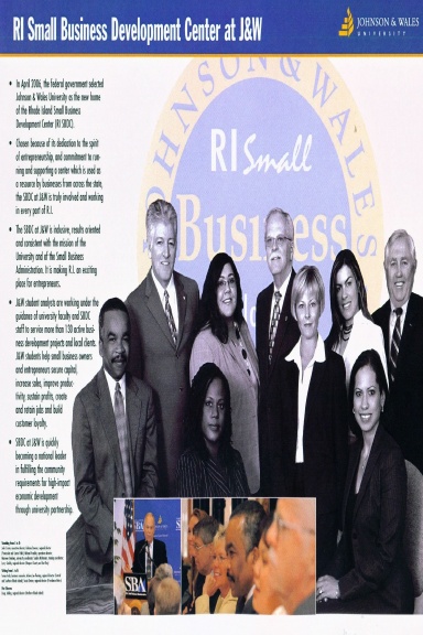 RISBDC Business Counselor First Anniversary Annual Report: July 5, 2006 – July 5, 2007