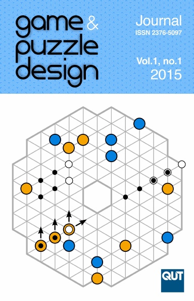 Game & Puzzle Design, vol. 1, no. 1, 2015 (B&W)