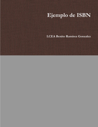 Ejemplo de ISBN