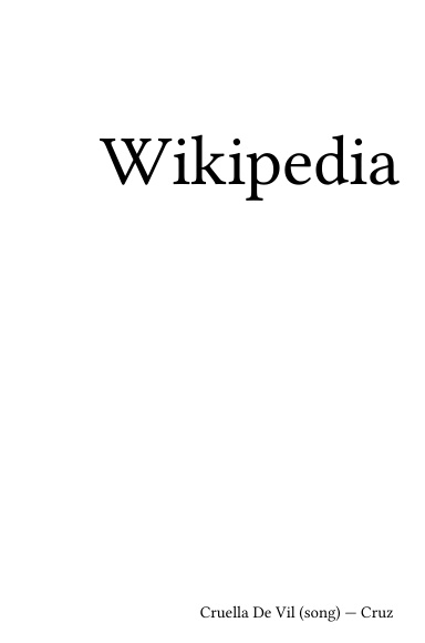 Cruella de Vil - Wikipedia