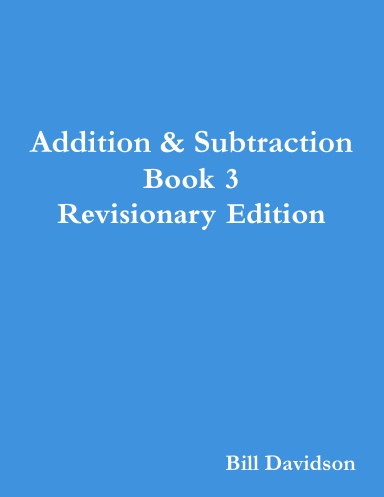 Book 3:  Addition and Subtraction