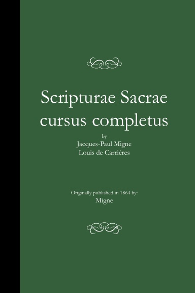 Scripturae Sacrae cursus completus (PB)