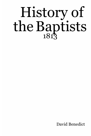 History of the Baptists - 1813
