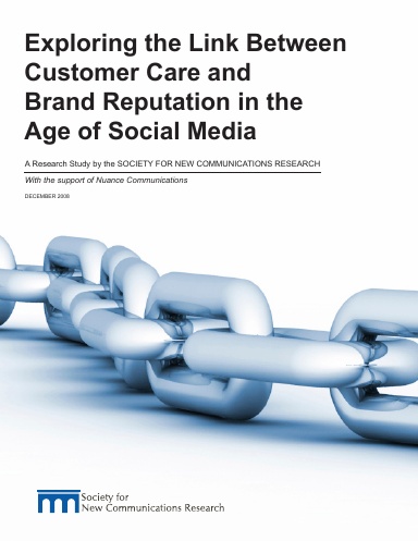 Exploring the Link Between Customer Care and Brand Reputation in the Age of Social Media