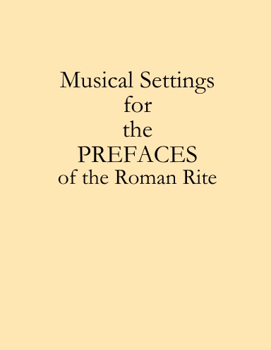 Musical Settings for the Prefaces (Spiral Bound)