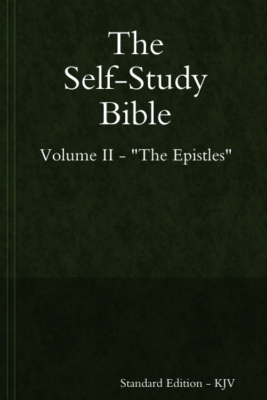 Self-Study Bible - Standard Edition - The Epistles PB