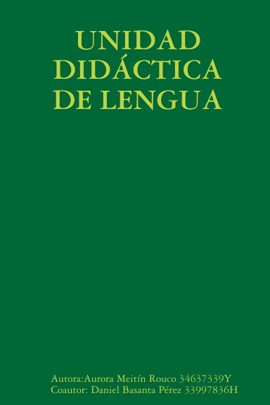 UNIDAD DIDÁCTICA DE LENGUA