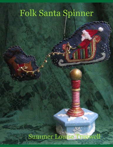 Folk Santa Spinner