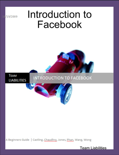Introduction to Facebook