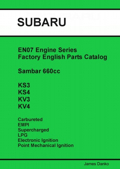 Subaru Sambar EN07 Engine Series English Parts Catalog