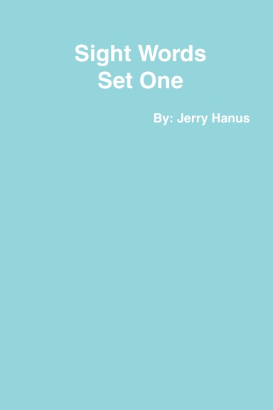 Sight Words Set One