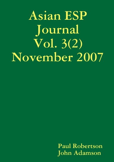 Asian ESP Journal Vol. 3 Issue 2