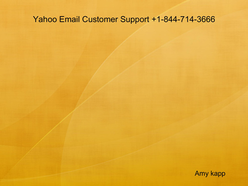 Yahoo Email Customer Support +1-844-714-3666