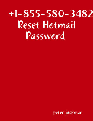 How to Reset Hotmail Password