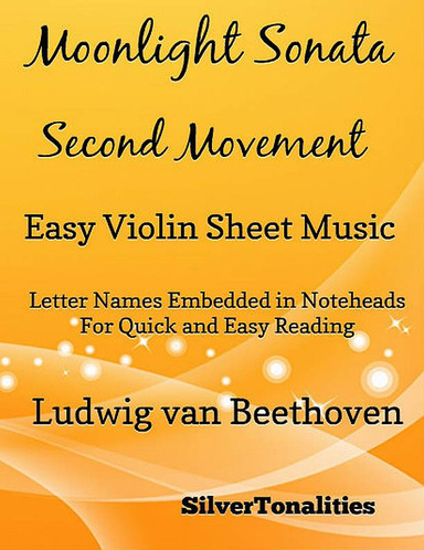 Moonlight Sonata Second Movement Easy Violin Sheet Music Pdf