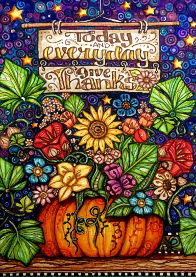 Give Thanks - Dotted Pattern Pages