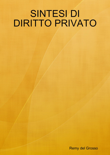 SINTESI DI DIRITTO PRIVATO