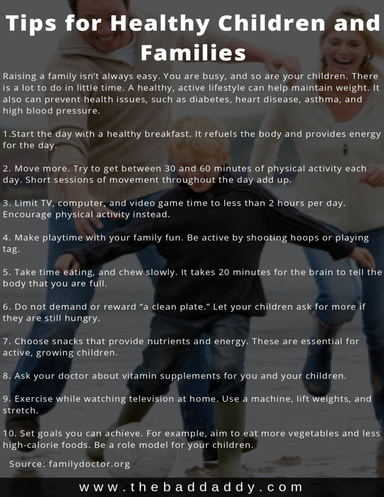 Tips for Healthy Children and Families