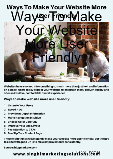 Ways To Make Your Website More User Friendly