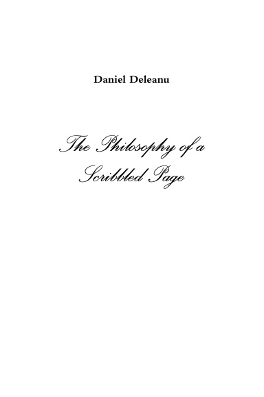The Philosophy of a Scribbled Page