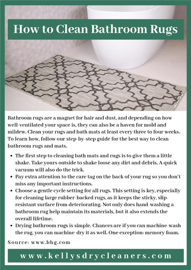 How to Clean Bathroom Rugs