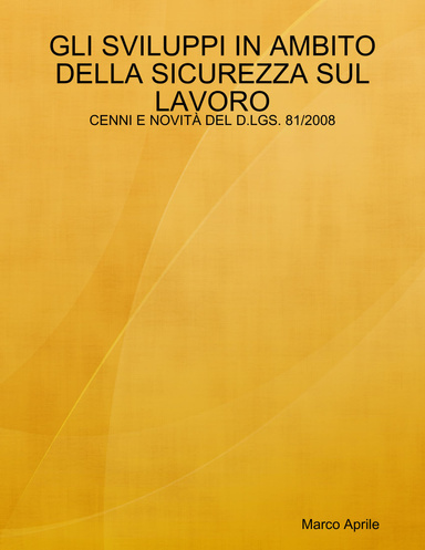 GLI SVILUPPI IN AMBITO DELLA SICUREZZA SUL LAVORO: CENNI E NOVITÀ DEL D.LGS. 81/2008