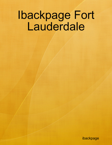 Ibackpage Fort Lauderdale