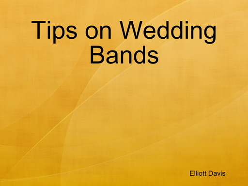 Tips on Wedding Bands