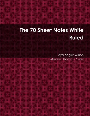 The 70 Sheet Notes White Ruled