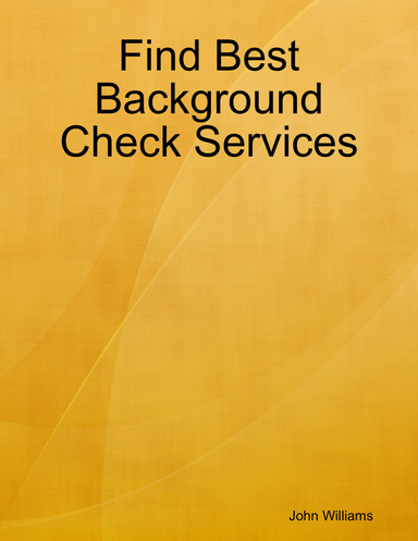 Find Best Background Check Services