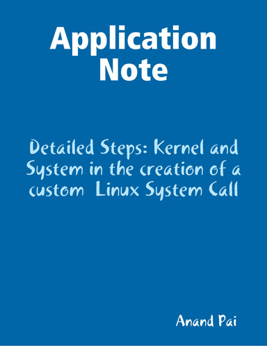 Linux System Call Creation