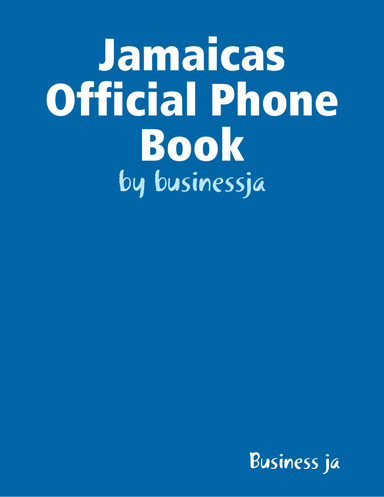 Jamaicas Official Phone Book