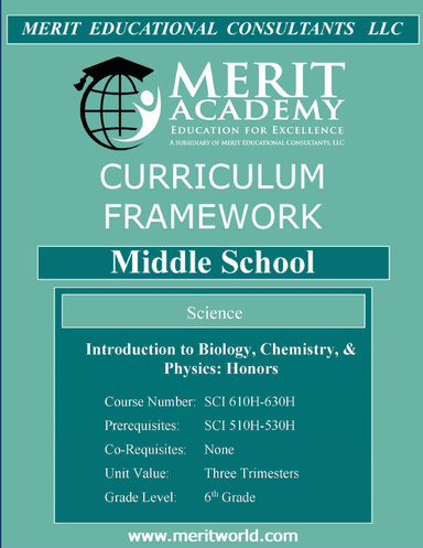Sci 610 H 630 H Intro Bio, Chem, Physics