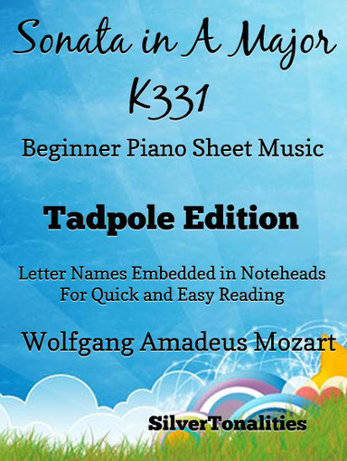 Sonata In A Major K331 Beginner Piano Sheet Music Tadpole Edition Pdf