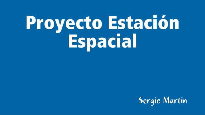 Proyecto Estación Espacial