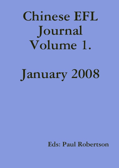Chinese EFL Journal   Volume 1