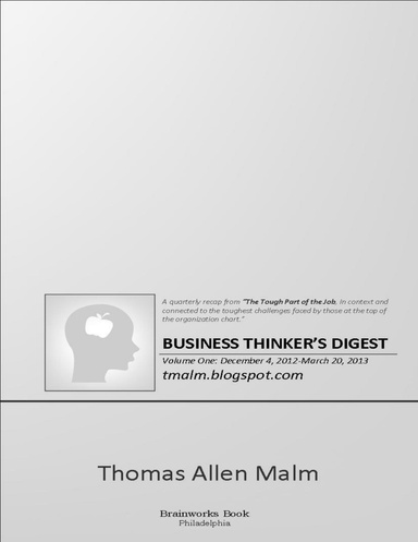 Business Thinker's Digest--Volume One