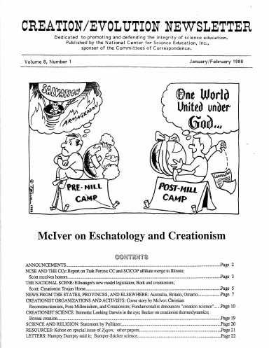 Creation Evolution Notes 8.1