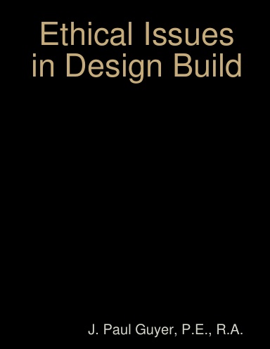 Ethical Issues in Design Build