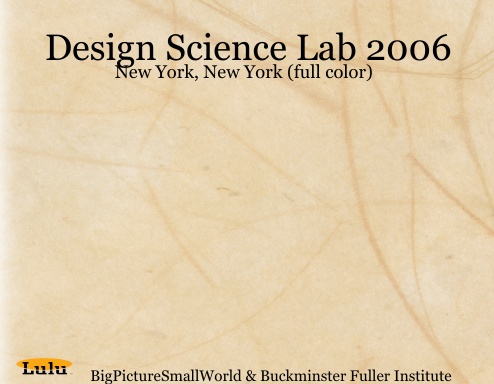 Design Science Lab 2006: New York, New York (full color)