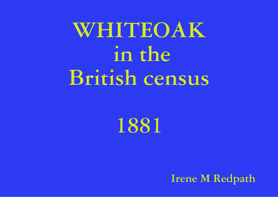 WHITEOAK in the British census : 1881