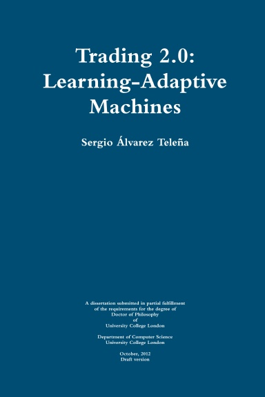 Trading 2.0: Learning-Adaptive Machines (Hard Cover)