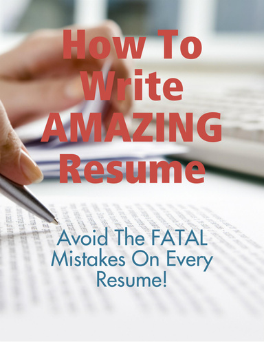 How to Write Amazing Resume