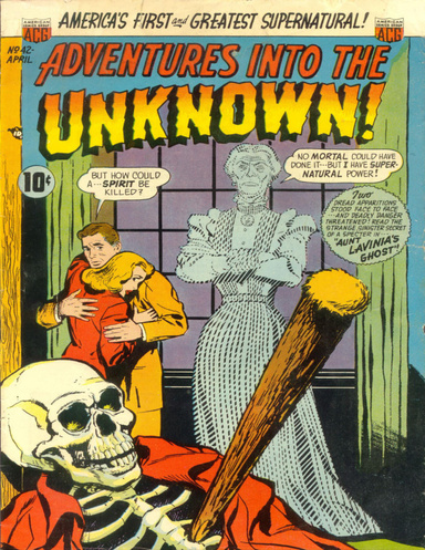 Adventures into the Unknown Number 42 Horror Comic Book