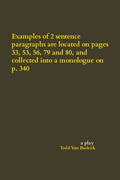 Examples of sentence paragraphs