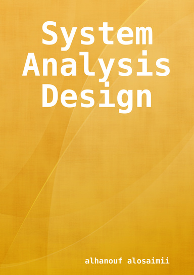 System Analysis Design