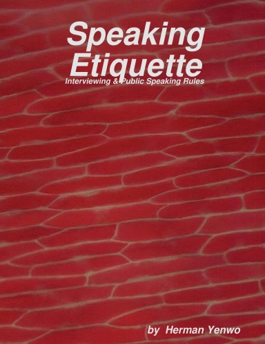 SPEAKING ETHIQUETTE