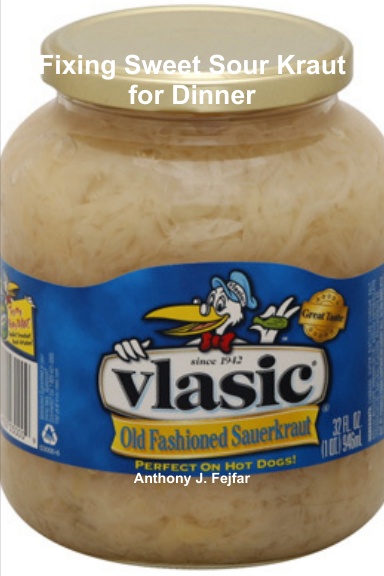 Fixing Sweet Sour Kraut for Dinner